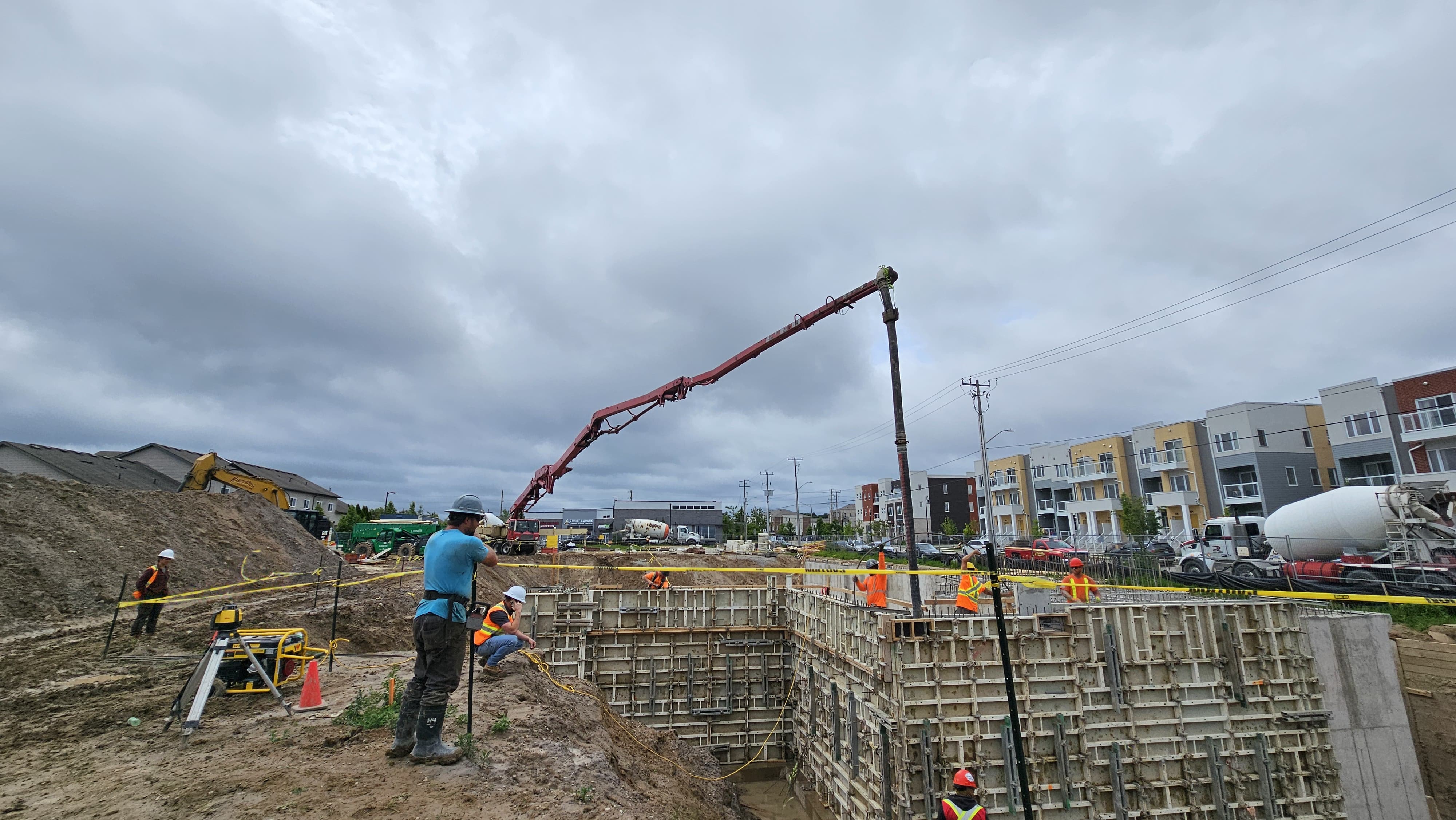 Office building construction